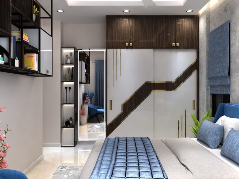 MASTER BEDROOM WALKING CLOSET--BED SIDE WARDROBE-min