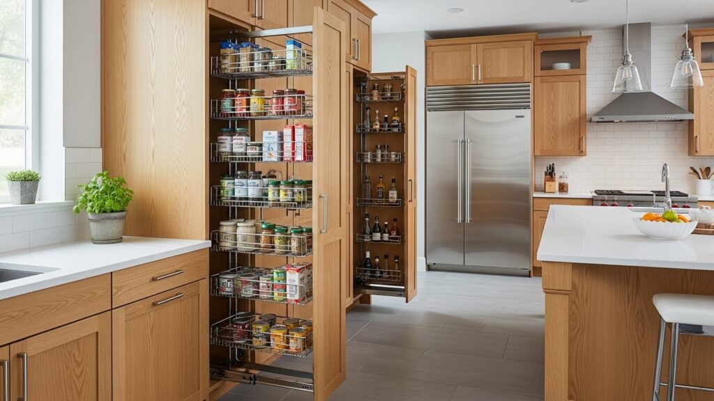 Kitchen Space: Pull-Out Pantry Units